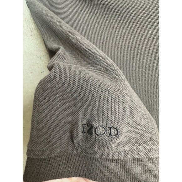 Izod USMC Marines Silk Wash Polo Shirt S/P 100% Cotton Brown Embroidery Military - Picture 9 of 9